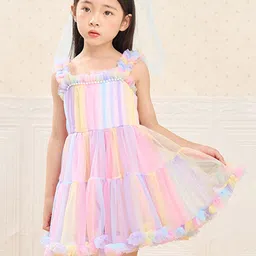 LULU & SKY Striped A-Line Dress-picture-2