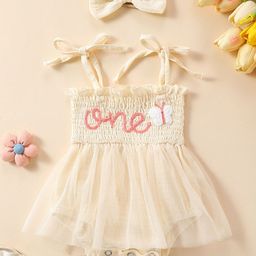 StyleCast Girls Beige Cotton A-Line Dress-image-48
