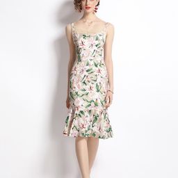 JC Collection Multicoloured Floral Printed A-Line Dress-image-68