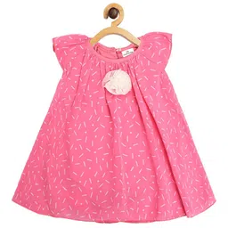 Creative Kids Pink Layered A-Line Dress-image-70
