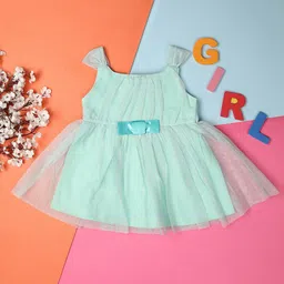 V-Mart Girls Round Neck Fit & Flare Dress-image-7