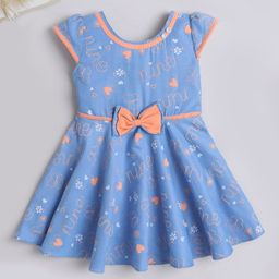 The Magic Wand Girls Conversational Print Fit & Flare Dress-picture-46