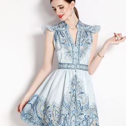 JC Collection Ethnic Motifs Printed Mini A-Line Dress-picture-16