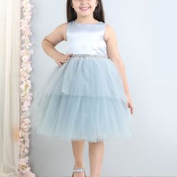 Toy Balloon kids Girls Embellished Layered Tulle Net Fit & Flare Dress-picture-48