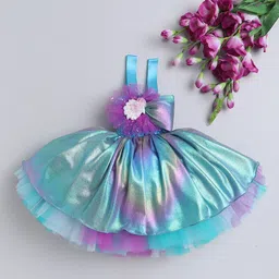TINY MINY ME Girls Embellished Net Fit & Flare Dress-image-53