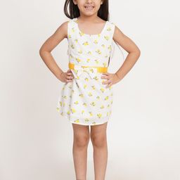 Creative Kids Infants Conversational Printed Cotton A line Dress-picture-53
