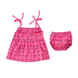 Dear Little Girls Conversational Printed Spaghetti Fit & Flare Pure Cotton Dress & Bloomer-picture-14