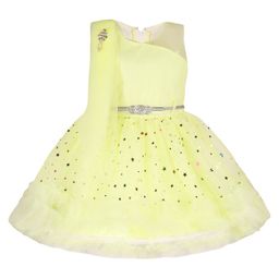 Wish Karo Girls Embellished Net Fit & Flare Dress-image-32