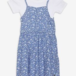 Ed-a-Mamma Floral Print Pinafore Dress With Tshirt-image-10