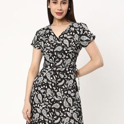R&B Ethnic Motifs Printed Tie-Ups A-Line Dress-picture-49
