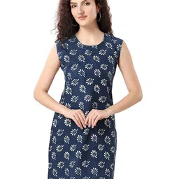 NIGHT FLOSS Floral Print Fit & Flare Dress-30