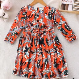 Bella Moda Floral Print Fit & Flare Dress-image-70