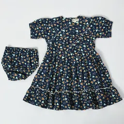 Bella Moda Floral Print Fit & Flare Dress-image-60