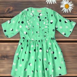 Bella Moda Girls Cotton Floral Printed Fit & Flare Dress-image-60