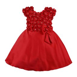Wish Karo Girls Red Self Design Fit and Flare Dress-image-64
