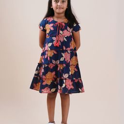 Sangria Printed Pure Cotton A-Line Dress-15