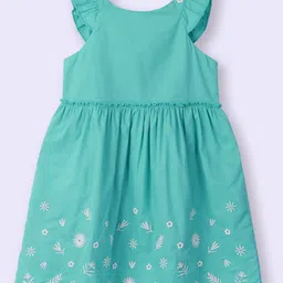 Beebay Girls Floral Embroidered Frill Sleeve Dress-picture-20