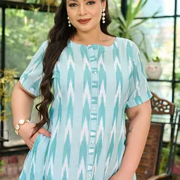 PrettyPlus by Desinoor.com Plus Size Ethnic Motifs Print A-Line Dress image 2