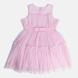 MINI KLUB Girls Embellished Sleeveless Fit & Flare Dress-picture-15