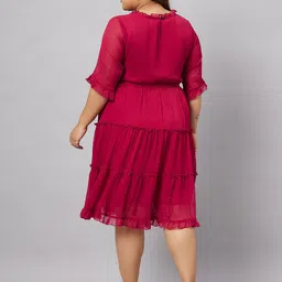 Antheaa Curve Plus Size Knee Length A-Line Dress image 5