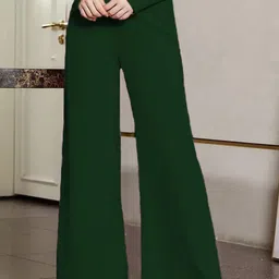 KOTTY Basics Women Relaxed Straight Leg Straight Fit High-Rise Easy Wash Trousers-image-56
