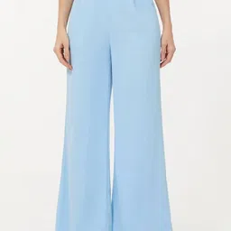 KOTTY Basics Women Relaxed Straight Leg Straight Fit High-Rise Easy Wash Trousers-image-48