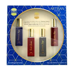 Ajmal Set Of 4 Leather Noir Oudh Smear Patchouli Haze Summer Sage Eau De Parfum-40ml Each-1
