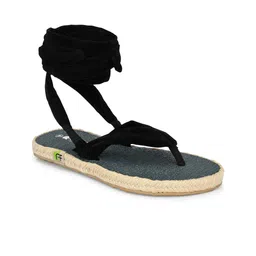 FRESH 1947 FEET Women Yoga Mat Velvet High-Top T-Strap Flats-22