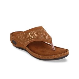 TRASE Women Embellished Ethnic T-Strap Flats-image-73