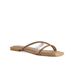 ERIDANI Women Gold-Toned Open Toe Flats-picture-15