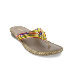 Mochi Women Embellished Open Toe Flats-image-29