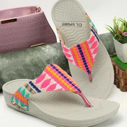 Carlton London sports Textured Open Toe Flats-image-73