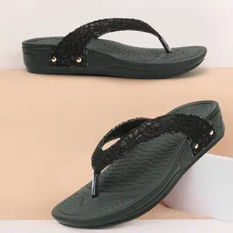 Carlton London sports Embellished Open Toe Flats-image-7