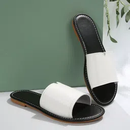 Jbarg Women Colourblocked Open Toe Flats-image-81