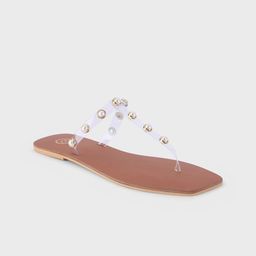 20Dresses Brown Embellished Open Toe Flats-picture-14