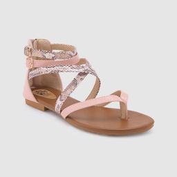 Sole To Soul Pink Printed Open Toe Flats-50
