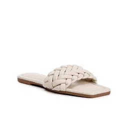 London Rag Textured Open Toe Flats-image-21