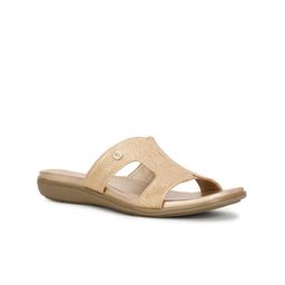 Bata Textured Open Toe Flats-14