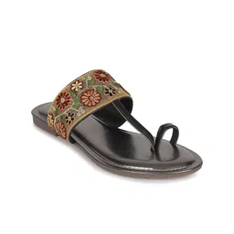 Anouk Women Ethnic One Toe Flats-24
