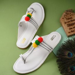 Anouk Embellished One Toe Flats-image-94