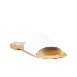 RAG & CO Women Leather Open Toe Flats-picture-13