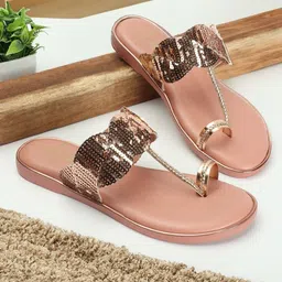 Carlton London Embellished One Toe Flats-21