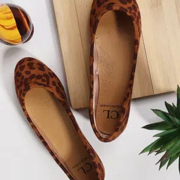 Carlton London Women Printed Party Open Toe Flats-image-7
