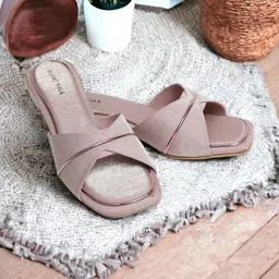 PLANET WALK Women Woven Design Party Open Toe Flats-16