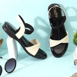 Cindy Strappy Open Toe Flats-picture-0