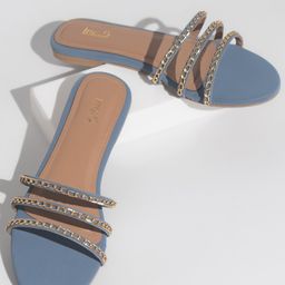 Inc 5 Embellished Open Toe Flats-picture-6