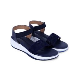 Ravis Textured Open Toe Flats With Backstrap-16