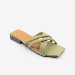 Gibelle Criss-Cross Strap Open Toe Flats image 2