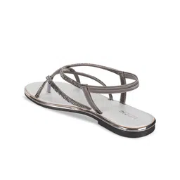 Mochi Embellished Strappy Open Toe Flats With Backstrap image 5