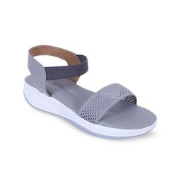 Ravis Textured Open Toe Flats With Ankle Loop image 5